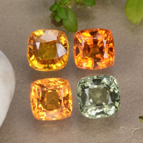 Achetez naturel 2,49ct multicolore saphir gems, coupe coussin, en provenance tanzanie chez gemselect. en stock, livraison internationale!