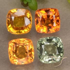 Achetez naturel 2,49ct multicolore saphir gems, coupe coussin, en provenance tanzanie chez gemselect. en stock, livraison internationale!
