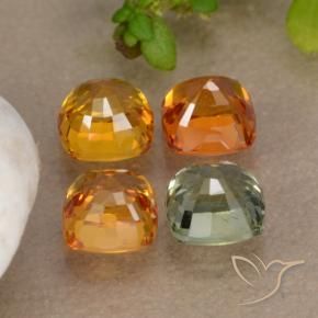 Achetez naturel 2,49ct multicolore saphir gems, coupe coussin, en provenance tanzanie chez gemselect. en stock, livraison internationale!