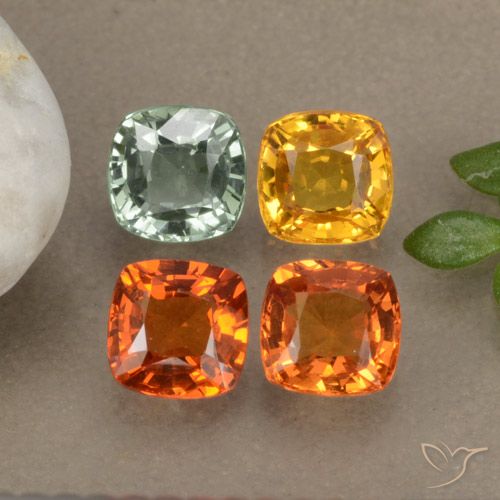 Achetez naturel 2,38ct multicolore saphir gems, coupe coussin, en provenance tanzanie chez gemselect. en stock, livraison internationale!