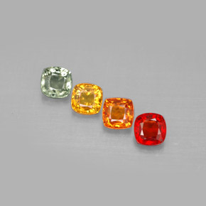 Achetez naturel ct multicolore saphir gems, coupe coussin, en provenance tanzanie (songea) chez gemselect. en stock, livraison internationale!