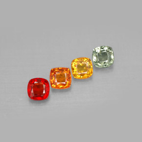 Achetez naturel ct multicolore saphir gems, coupe coussin, en provenance tanzanie (songea) chez gemselect. en stock, livraison internationale!