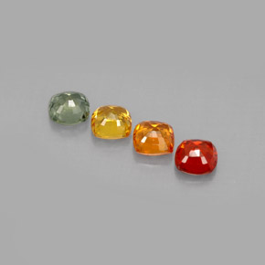 Achetez naturel ct multicolore saphir gems, coupe coussin, en provenance tanzanie (songea) chez gemselect. en stock, livraison internationale!