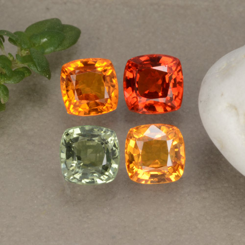 Achetez naturel 1,99ct multicolore saphir gems, coupe coussin, en provenance tanzanie chez gemselect. en stock, livraison internationale!