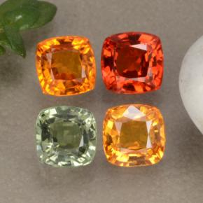 Achetez naturel 1,99ct multicolore saphir gems, coupe coussin, en provenance tanzanie chez gemselect. en stock, livraison internationale!