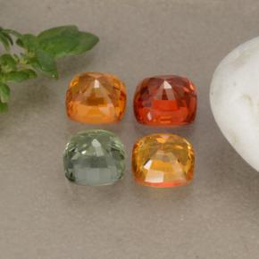 Achetez naturel 1,99ct multicolore saphir gems, coupe coussin, en provenance tanzanie chez gemselect. en stock, livraison internationale!