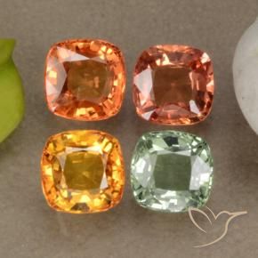 Achetez naturel 2,22ct multicolore saphir gems, coupe coussin, en provenance tanzanie chez gemselect. en stock, livraison internationale!