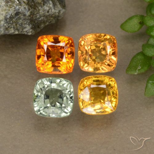Achetez naturel 2,30ct multicolore saphir gems, coupe coussin, en provenance tanzanie chez gemselect. en stock, livraison internationale!