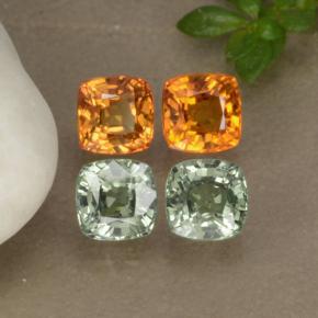 Achetez naturel 2,19ct multicolore saphir gems, coupe coussin, en provenance tanzanie chez gemselect. en stock, livraison internationale!