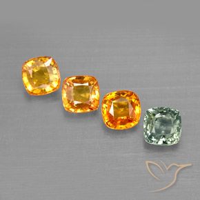 Achetez naturel 2,67ct multicolore saphir gems, coupe coussin, en provenance tanzanie chez gemselect. en stock, livraison internationale!