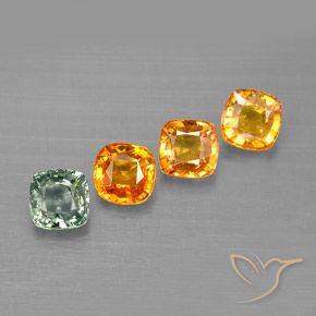 Achetez naturel 2,67ct multicolore saphir gems, coupe coussin, en provenance tanzanie chez gemselect. en stock, livraison internationale!