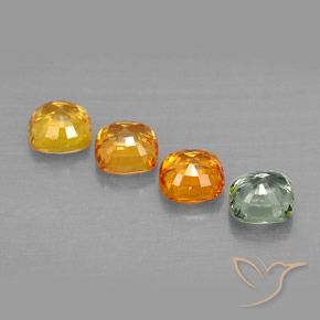 Achetez naturel 2,67ct multicolore saphir gems, coupe coussin, en provenance tanzanie chez gemselect. en stock, livraison internationale!