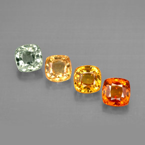 Achetez naturel ct multicolore saphir gems, coupe coussin, en provenance tanzanie chez gemselect. en stock, livraison internationale!