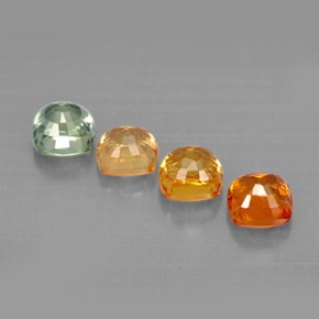 Achetez naturel ct multicolore saphir gems, coupe coussin, en provenance tanzanie chez gemselect. en stock, livraison internationale!
