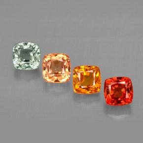 Achetez naturel 2,42ct multicolore saphir gems, coupe coussin, en provenance tanzanie chez gemselect. en stock, livraison internationale!