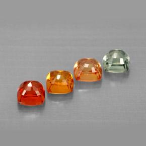 Achetez naturel 2,42ct multicolore saphir gems, coupe coussin, en provenance tanzanie chez gemselect. en stock, livraison internationale!