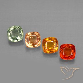 Achetez naturel 1,98ct multicolore saphir gems, coupe coussin, en provenance tanzanie chez gemselect. en stock, livraison internationale!