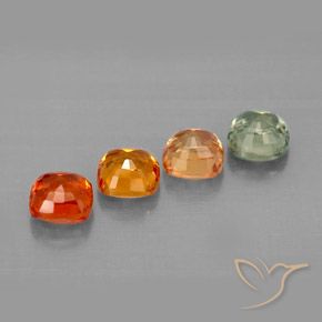 Achetez naturel 1,98ct multicolore saphir gems, coupe coussin, en provenance tanzanie chez gemselect. en stock, livraison internationale!