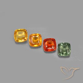 Achetez naturel 2,28ct multicolore saphir gems, coupe coussin, en provenance tanzanie chez gemselect. en stock, livraison internationale!