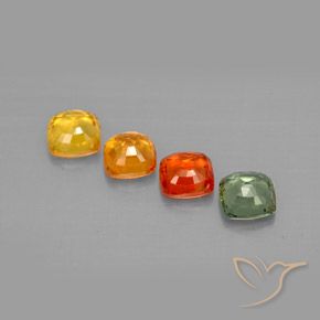 Achetez naturel 2,28ct multicolore saphir gems, coupe coussin, en provenance tanzanie chez gemselect. en stock, livraison internationale!