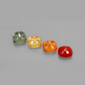 Achetez naturel ct multicolore saphir gems, coupe coussin, en provenance tanzanie (songea) chez gemselect. en stock, livraison internationale!