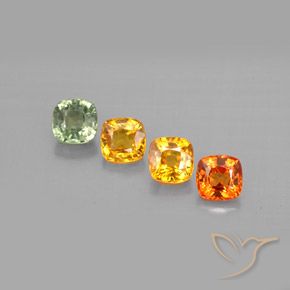 Achetez naturel 1,85ct multicolore saphir gems, coupe coussin, en provenance tanzanie chez gemselect. en stock, livraison internationale!