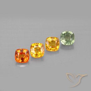 Achetez naturel 1,85ct multicolore saphir gems, coupe coussin, en provenance tanzanie chez gemselect. en stock, livraison internationale!