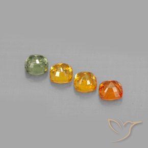 Achetez naturel 1,85ct multicolore saphir gems, coupe coussin, en provenance tanzanie chez gemselect. en stock, livraison internationale!