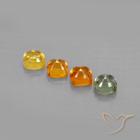 Achetez naturel 2,10ct multicolore saphir gems, coupe coussin, en provenance tanzanie chez gemselect. en stock, livraison internationale!