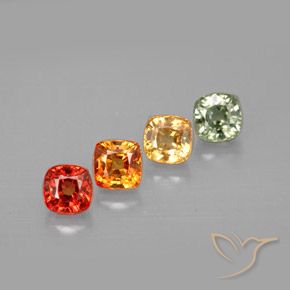 Achetez naturel 2,24ct multicolore saphir gems, coupe coussin, en provenance tanzanie chez gemselect. en stock, livraison internationale!