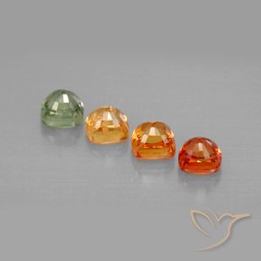 Achetez naturel 2,24ct multicolore saphir gems, coupe coussin, en provenance tanzanie chez gemselect. en stock, livraison internationale!