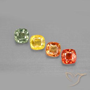 Achetez naturel 2,19ct multicolore saphir gems, coupe coussin, en provenance tanzanie chez gemselect. en stock, livraison internationale!
