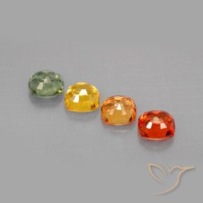 Achetez naturel 2,19ct multicolore saphir gems, coupe coussin, en provenance tanzanie chez gemselect. en stock, livraison internationale!