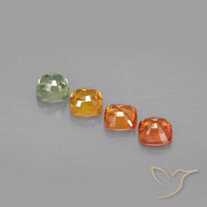 Achetez naturel 1,95ct multicolore saphir gems, coupe coussin, en provenance tanzanie chez gemselect. en stock, livraison internationale!
