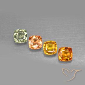 Achetez naturel 2,55ct multicolore saphir gems, coupe coussin, en provenance tanzanie chez gemselect. en stock, livraison internationale!