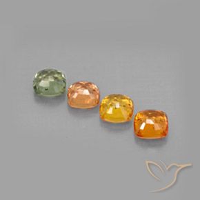 Achetez naturel 2,55ct multicolore saphir gems, coupe coussin, en provenance tanzanie chez gemselect. en stock, livraison internationale!
