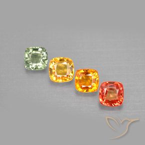 Achetez naturel 2,64ct multicolore saphir gems, coupe coussin, en provenance tanzanie chez gemselect. en stock, livraison internationale!