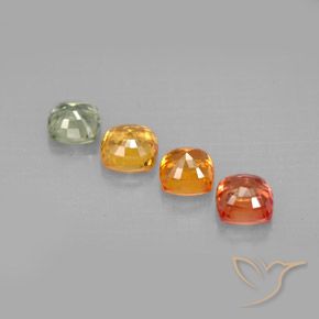 Achetez naturel 2,64ct multicolore saphir gems, coupe coussin, en provenance tanzanie chez gemselect. en stock, livraison internationale!