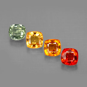 Achetez naturel ct multicolore saphir gems, coupe coussin, en provenance tanzanie (songea) chez gemselect. en stock, livraison internationale!