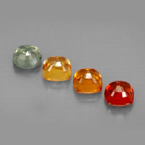 Achetez naturel ct multicolore saphir gems, coupe coussin, en provenance tanzanie (songea) chez gemselect. en stock, livraison internationale!