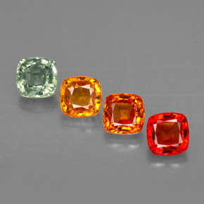 Achetez naturel ct multicolore saphir gems, coupe coussin, en provenance tanzanie chez gemselect. en stock, livraison internationale!
