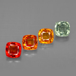 Achetez naturel ct multicolore saphir gems, coupe coussin, en provenance tanzanie chez gemselect. en stock, livraison internationale!