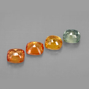 Achetez naturel ct multicolore saphir gems, coupe coussin, en provenance tanzanie (songea) chez gemselect. en stock, livraison internationale!