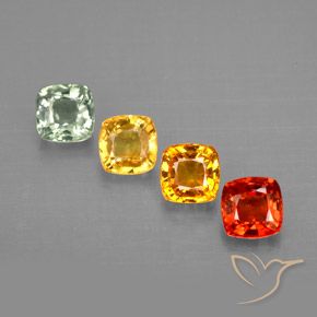 Achetez naturel 1,96ct multicolore saphir gems, coupe coussin, en provenance tanzanie chez gemselect. en stock, livraison internationale!