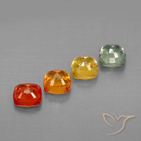 Achetez naturel 1,96ct multicolore saphir gems, coupe coussin, en provenance tanzanie chez gemselect. en stock, livraison internationale!