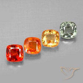 Achetez naturel 2,34ct multicolore saphir gems, coupe coussin, en provenance tanzanie chez gemselect. en stock, livraison internationale!