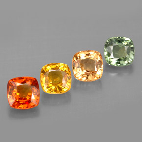 Achetez naturel ct multicolore saphir gems, coupe coussin, en provenance tanzanie (songea) chez gemselect. en stock, livraison internationale!