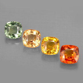 Achetez naturel ct multicolore saphir gems, coupe coussin, en provenance tanzanie (songea) chez gemselect. en stock, livraison internationale!