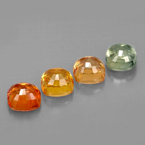 Achetez naturel ct multicolore saphir gems, coupe coussin, en provenance tanzanie (songea) chez gemselect. en stock, livraison internationale!