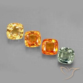 Achetez naturel 2,19ct multicolore saphir gems, coupe coussin, en provenance tanzanie chez gemselect. en stock, livraison internationale!